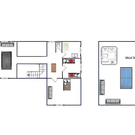 Nyaraló Concorde Aerogare 25pers Jacuzzi, Baby Airhockey La Haye-Pesnel